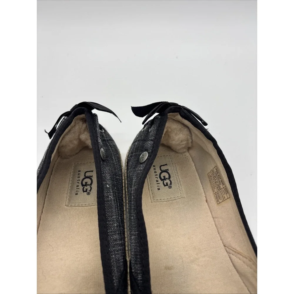 UGG Women's Flat  Canvas‎ Espadrille Slip Ons Size 7.5 - Picture 9 of 9